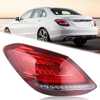 - LH LED Tail Light Fit for 2019 2020 2021 Mercedes Benz C300 C43 AMG C63 AMG S W205 Brake Rear Lamp With Bulbs Assembly Left Driver Side 2059064903 MB2800160