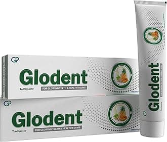 GLODENT Natural Teeth Whitening Toothpaste - 70g (Set of 2)