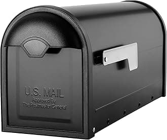 ARCHITECTURAL MAILBOXES 8830B-10 Winston Post Mount, Black, M