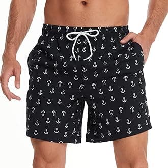 FEIXIANGMens Quick Dry Swim Trunk with Breathable Mesh Lining Beach Shorts with Pockets