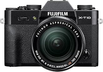 Fujifilm X-T10 Black Mirrorless Digital Camera Kit with XF18-55mm F2.8-4.0 R LM OIS Lens