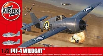 F-4 Wildcat 1:72 WWII Us Military Aviation Plastic Model Kit - Multicolor