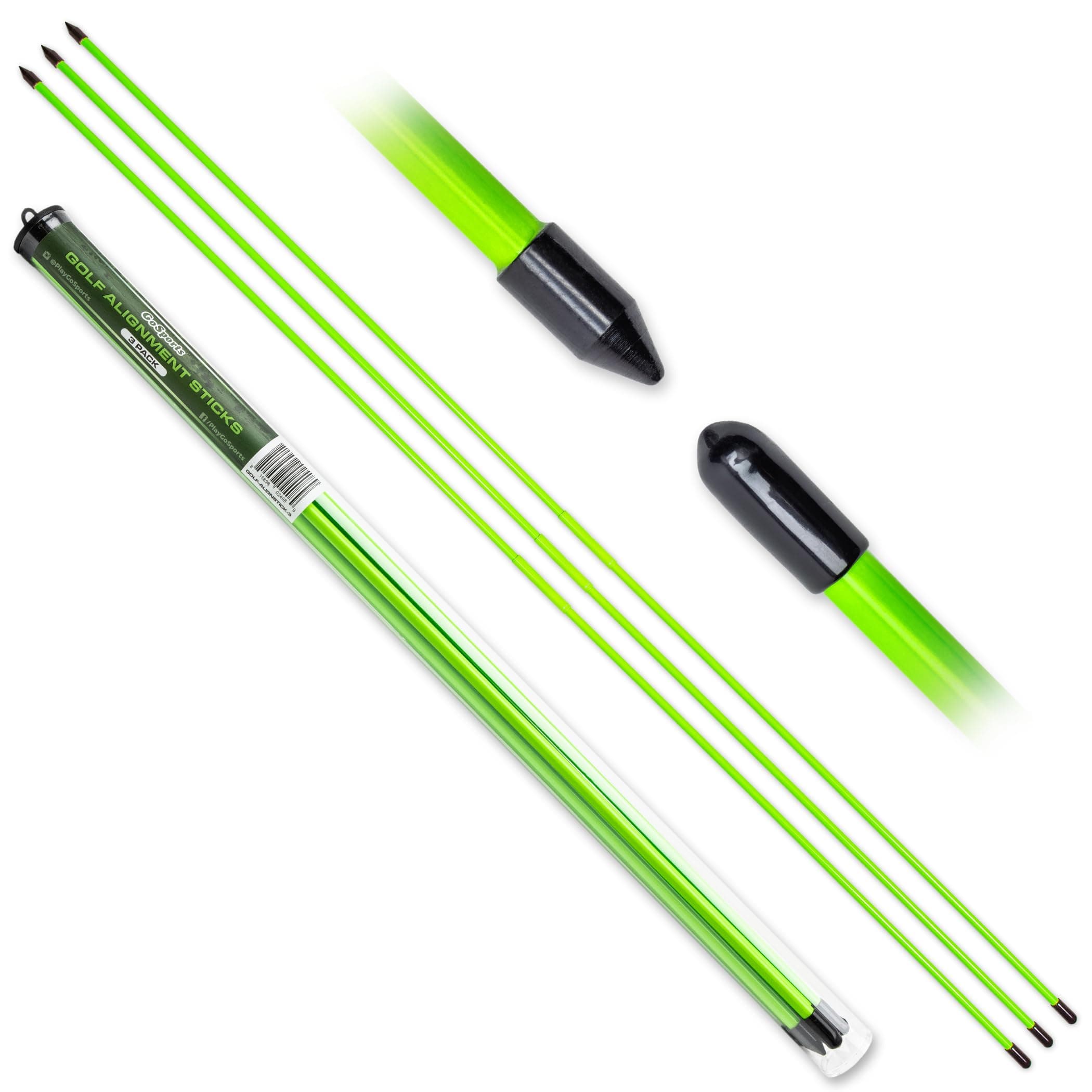 Golf Alignment Training Sticks 3 Pack - 48 Inch Aid Practice Rods