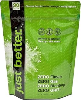 just better. Prebiotic Fiber Supplement for a Healthy Gut | Fiber Powder with Zero Grit Zero Taste and No Bloating or Gas | Feel Full Faster | Keto Non-GMO Gluten Free Vegan 30 Servings