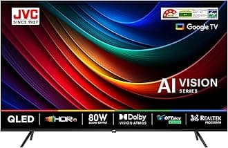 JVC 190 cm (75 inches) AI Vision Series QLED Google TV LT-75NQ7165C (Black)