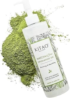 KITAO Exfoliating Body Scrub for Women & Men with Matcha, Chia & Acai, Facial Exfoliator, Body Exfoliator Gel, Skin Exfoliant, Dead Skin Remover for Pore Cleansing & Firming from Japan 10.6 Fl Oz