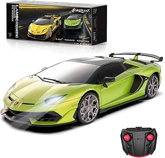 AEROQUEST Lamborghini Remote Control Car, 1:24 Scale Electric Sport Racing Hobby Toy Car Lamborghini Model Vehicle for Boys Girls Birthday Gifts, Green