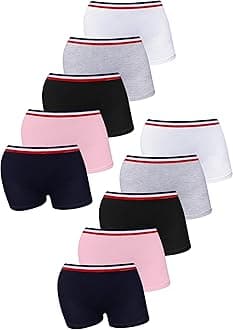LOREZA ® 5/10 Girls Cotton Briefs Underwear with Different Motifs - Soft and Comfortable Material