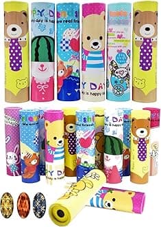 FunBlast Kaleidoscope for Kids, (Pack of 24) Best Birthday Return Gifts for Kids, Magical Kaleidoscopes, Kaleidoscope for Kid Return Gift, Toy for Kid,(Color May Vary) (24)