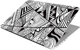 Laptop Skin Stickers HD Quality Sticker for Laptops Upto 15.6" (Dustproof|Waterproof|Scratchproof|Reusable) - BW Art