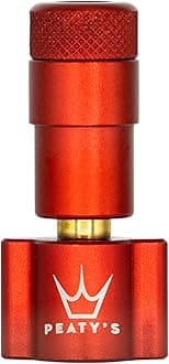 Peaty's CO2 Tyre Inflator Head Only - Unique Compact Straight Line Design for Maximum Airflow & Rapid Inflation, Presta Valve Compatible Bike Tire Pump for Mountain, Road & Gravel Bikes