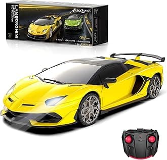 AEROQUEST 1:24 Lamborghini Remote Control Car,2.4GHz Officially Licensed Lamborghini Model RC Toy Car for Boys Girls Birthday Gift