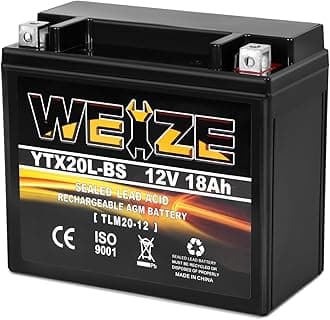 YTX20L-BS High Performance Power Sports- Maintenance Free - Sealed AGM Battery ETX20L BS For Motorcycle ATV UTV snowmobile
