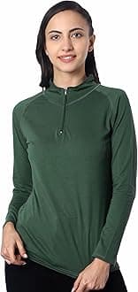 Women's Long Sleeve 1/4 Zip T-Shirts Lightweight Pullover Cotton Quick Dry Workout Hiking Athletic Shirts Moisture Wicking