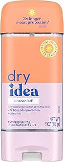Dry Idea Antiperspirant Deodorant, Unscented, 3 Ounce