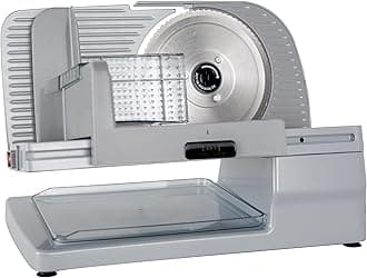 Chef'sChoice 615A Electric Meat Slicer Features Precision Thickness Control and Tilted Food Carriage for Fast and Efficient Slicing with Removable Blade for Easy Clean 7" Stainless steel