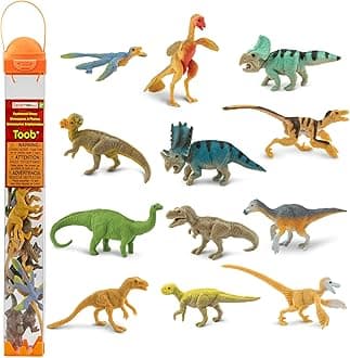 Safari Ltd. Feathered Dinosaurs TOOB - Figurines of T-Rex, Velociraptor, Microraptor & More - Fun Educational Play Toy for Boys, Girls & Kids Ages 3+