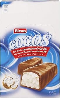 Elvan Cocos Coconut Milky Compound Chocolate Bar, 24 Gm, Pack Of