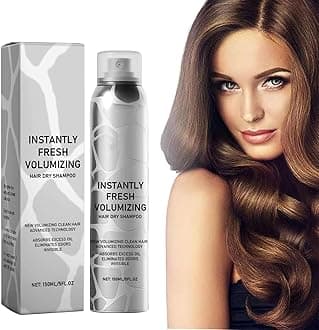 Halo-vida Dry Shampoo - Instantly Fresh Volumizing Spray for Dark Hair, Natural, Refreshing and Non-Greasy (1PCS)