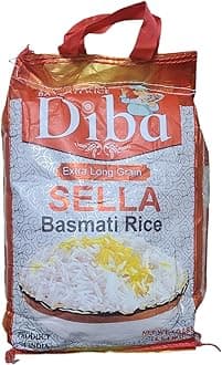 DIBA Premium extra long grain sella basmati rice from India