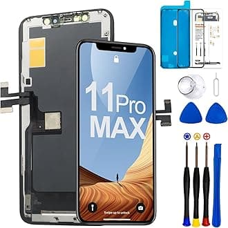 for iPhone 11 Pro Max Screen Replacement Kit， 6.5 inch Full HD LCD Display 3D Touch Digitizer Assembly(Model A2161, A2218, A2220) with Repair Tools Screen Tempered Protector