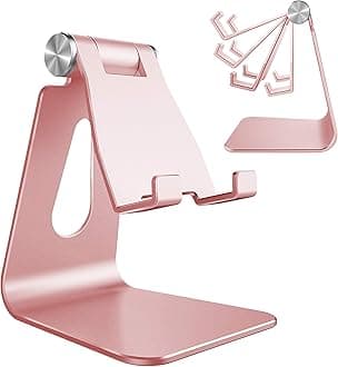 CreaDream Aluminum Adjustable Cell Phone Stand - Rose Gold