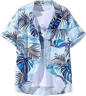 Men's Casual Cotton Shirt – Button Down Summer Shirt for Men | Lightweight Textured Fabric | Perfect for Daily & Weekend Wear