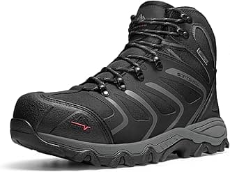 NORTIV 8 Waterproof Work Boots for Men Steel Toe Safety Construction Boots ARMADILLO-STL