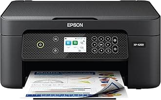 Expression Home XP-4200 Wireless Color All-in-One Printer with Scan Copy, Automatic 2-Sided Printing, Borderless Photos and 2.4" Colorfull Display - Black