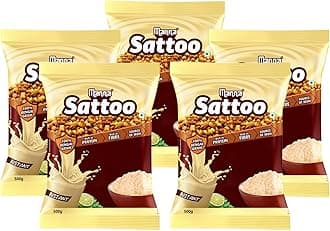 Manna Sattu Atta 2.5Kg 100% Channa Sattu Roasted Gram Atta Flour (500 X 5 Packs)