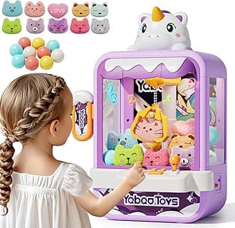 Vanvimen Claw Machine for Kids Girl, Vending Machines Toys for Girls 4 5 6 7 8, Unicorns Girls Toys Age 6-8, Arcades Game Party Toy Age 6-7,Ideas Birthday Gifts for Girl 4 5 6 Year Old