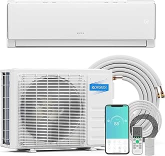 17000 BTU Wifi Enabled Mini Split Air Conditioner & Heater, 17 SEER2 230V Inverter Ductless Wall AC Unit with Pre-Charged Condenser, Heat Pump & Installation Kit