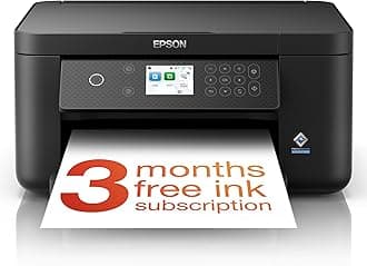 Expression Home XP-5200 Precision Core 3-in-1 Ink Multifunction Printer, Scanner, Copier, WiFi, 1440dpi, Duplex, 2.4 Inch Display, DIN A4, incl. 3 Months Readyprint Flex Trial