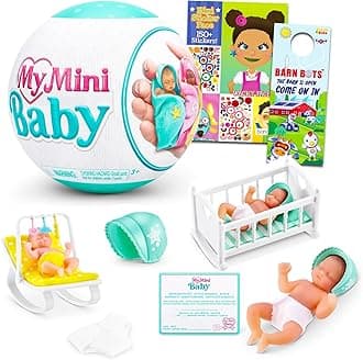 ZURU My Mini Baby Mystery Toy Set - Series 1 Mystery Ball with Stickers, Blind Ball for Kids, Girls