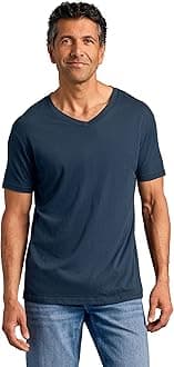 True Classic Mens V Neck T Shirts – Cotton V Neck Shirts for Men, V-Neck Mens T-Shirts and Undershirts for Men Pack/Singles