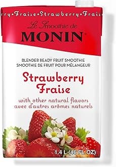 Smoothie Mixes Monin Strawberry Fruit Smoothie Mix