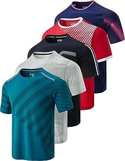 Liberty Imports Men's Athletic Crew Neck Short Sleeve T Shirts Undershirt