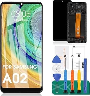 For Samsung Galaxy A02 LCD Screen For Samsung A02 Screen Replacement A022 LCD Display SM-A022F Touch Digitizer Assembly SM-A022M,SM-A022G,SM-A022G/DS Repair Kits(Black With Frame)