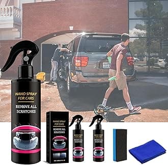 3Pcs Nano Spray for Cars, Car Scratch Repair Nano Spray, Multi-functional Car Scratch Repair Paste Polishing Wax, Remove All Scratches, Ultra High Gloss, Fast Coating Protection, 120ml/30ml(120ml)