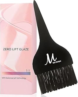 Shinefinity Zero Lift Glaze 09/73 Very Light Blonde Brown Gold Demi-Permanent Hair Color 2 Ounce and M Hair Designs Tint Brush (Bundle)