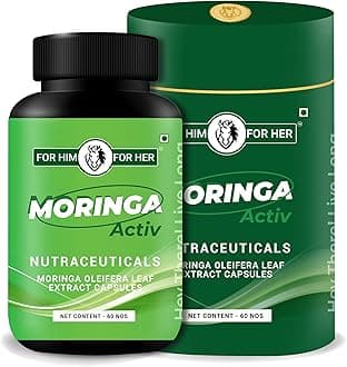 Moringa Activ – Premium Moringa Oleifera Extract Capsules – Moringa Capsules for Immunity, Digestion and Energy – Rich in Essential Nutrients – 60 Veg Capsules