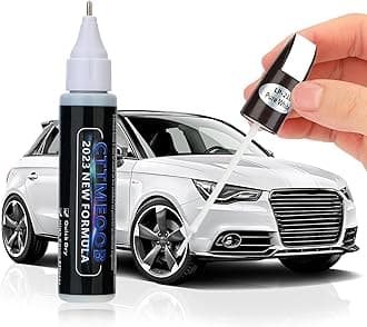 White Touch Up Paint for Cars, Two-In-One Car Paint Scratch Repair Pen, Quick & Easy Solution to Repair Minor Automotive Scratches 0.4 fl oz.