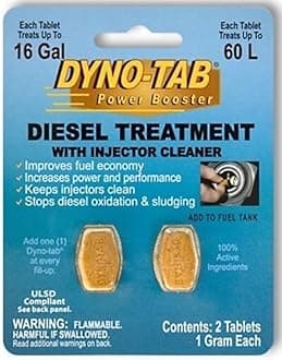 Dyno-tab 45602 Diesel Treatment with Injector Cleaner 2-tab Card