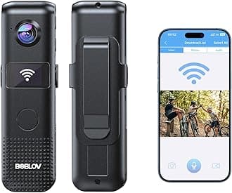 C18 64G WiFi Body Camera – Easy One-Touch Operation with Small OLED Display, 4 Hours of 1080P Recording, Wearable Camera with 1/4" Tripod Mount for Cycling, Security Work, and Everyday Use