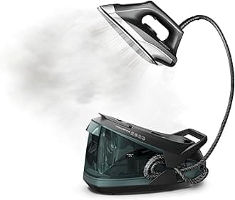 - Iron Steamer for Clothes Master Steam Station, Professional Steam Iron for Clothes with Stainless Steel Soleplate, 57 Oz, 400 Microsteam Holes, Built-In Pump, 1750 Watts, Black/Green, VR8338