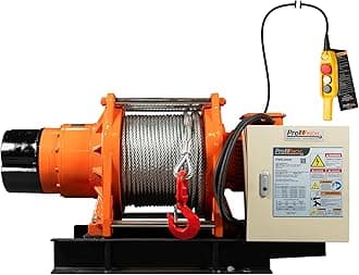 Prowinch 3 ton Industrial Electric Winch Heavy Duty with Wire Rope Dual Voltage 208~240V / 440~480V 3 Phase