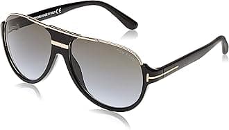 Tom Ford Dimitry FT0334 Sunglasses-01P Black (Grey Lens)-59mm