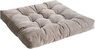 Tiita Outdoor Cushions Square Floor Pillow Thicken Tufted Seat Pad Large Floor Cushion for Yoga Meditation Living Room Balcony Office Patio, 22x22 Inch, Grey(1 Pack)