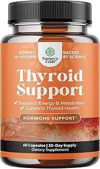 Herbal Thyroid Support Complex - Potent Kelp Iodine Supplement with L Tyrosine, Bladderwrack, Selenium & Pure Ashwagandha for Hormone Balance - Mood & Energy Dietary Pills - 60 Count
