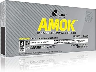 Amok - 60 caps energy power strength stimulation focus performance Nutrition